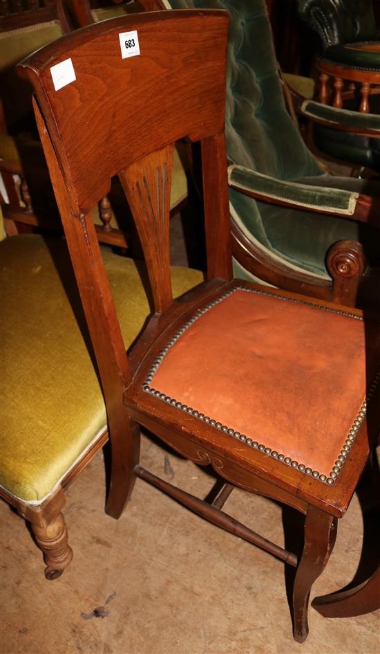 J Shoolbred hall chair(-)